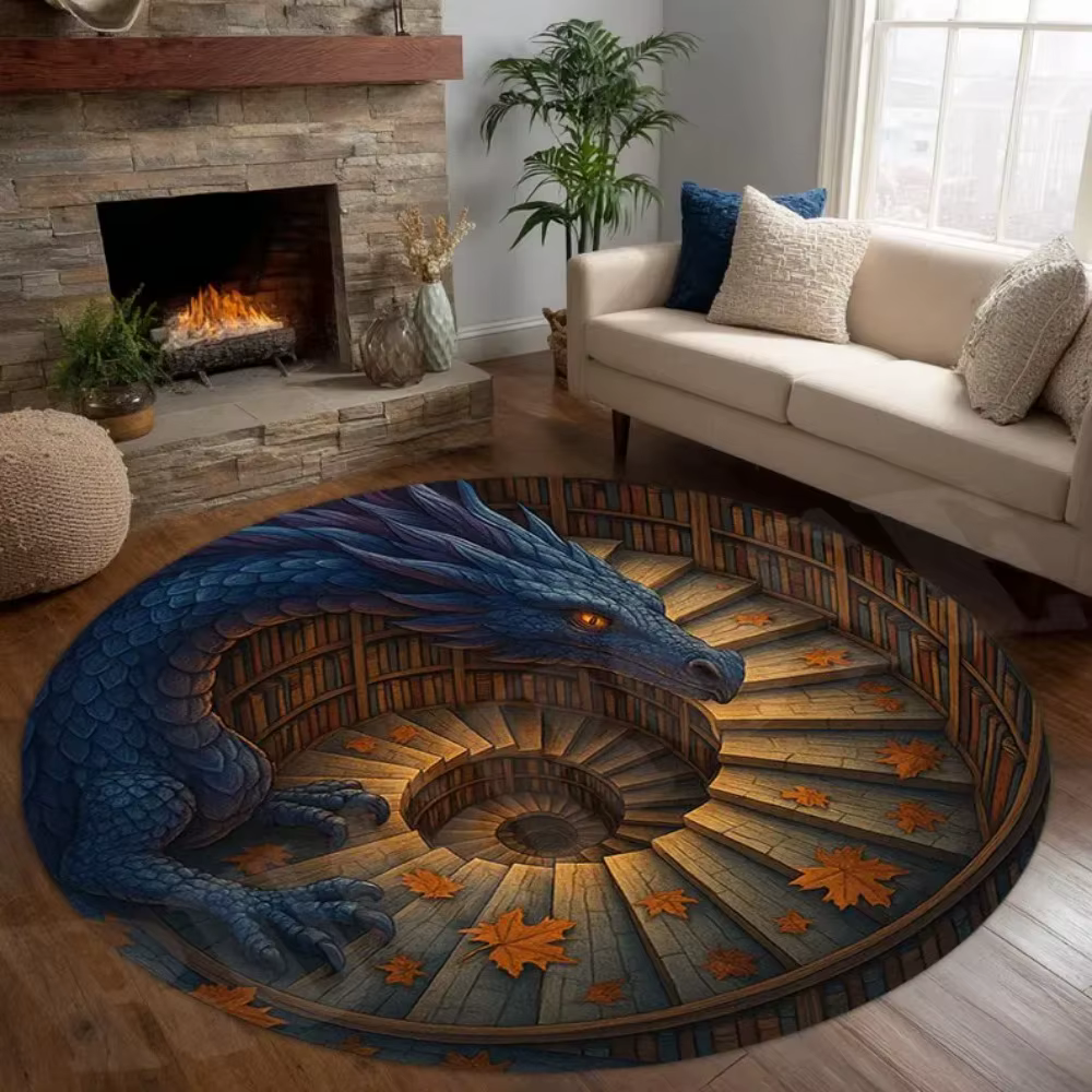 Tapis d'illusion 3D Dragon Mystique