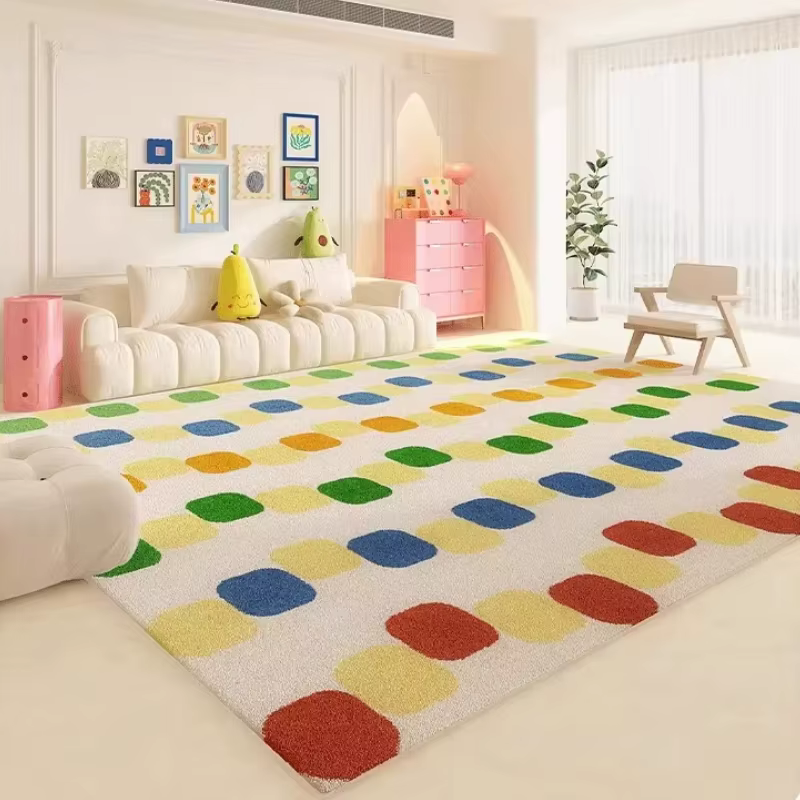 Tapis couleur Dopamine pour chambre à coucher