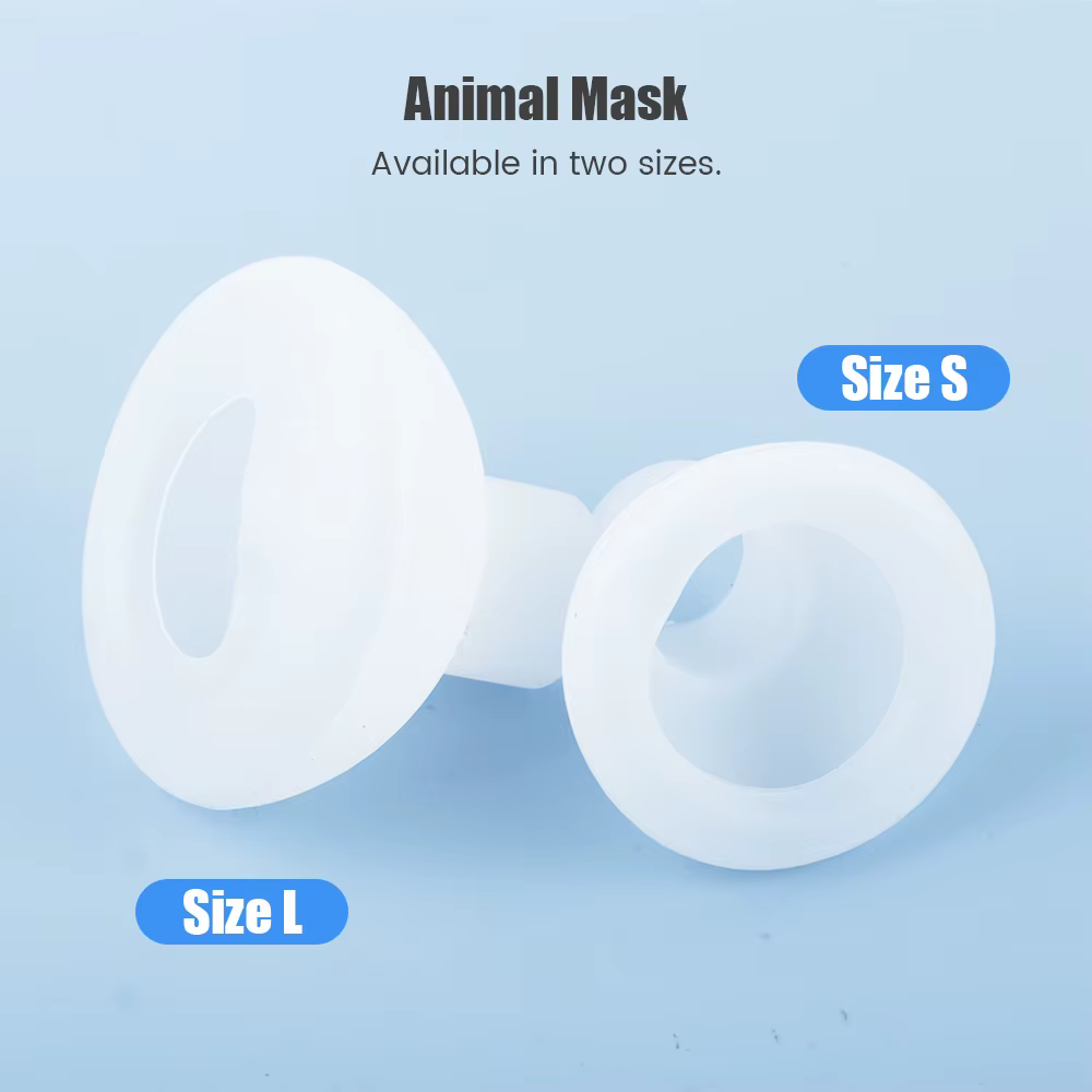 Chambre d'aérosol pour animaux vétérinaires, inhalateur d'asthme pour animaux de compagnie, dispositifs d'espacement, accessoires de masque, pièces pour animaux de compagnie, chats, chiens