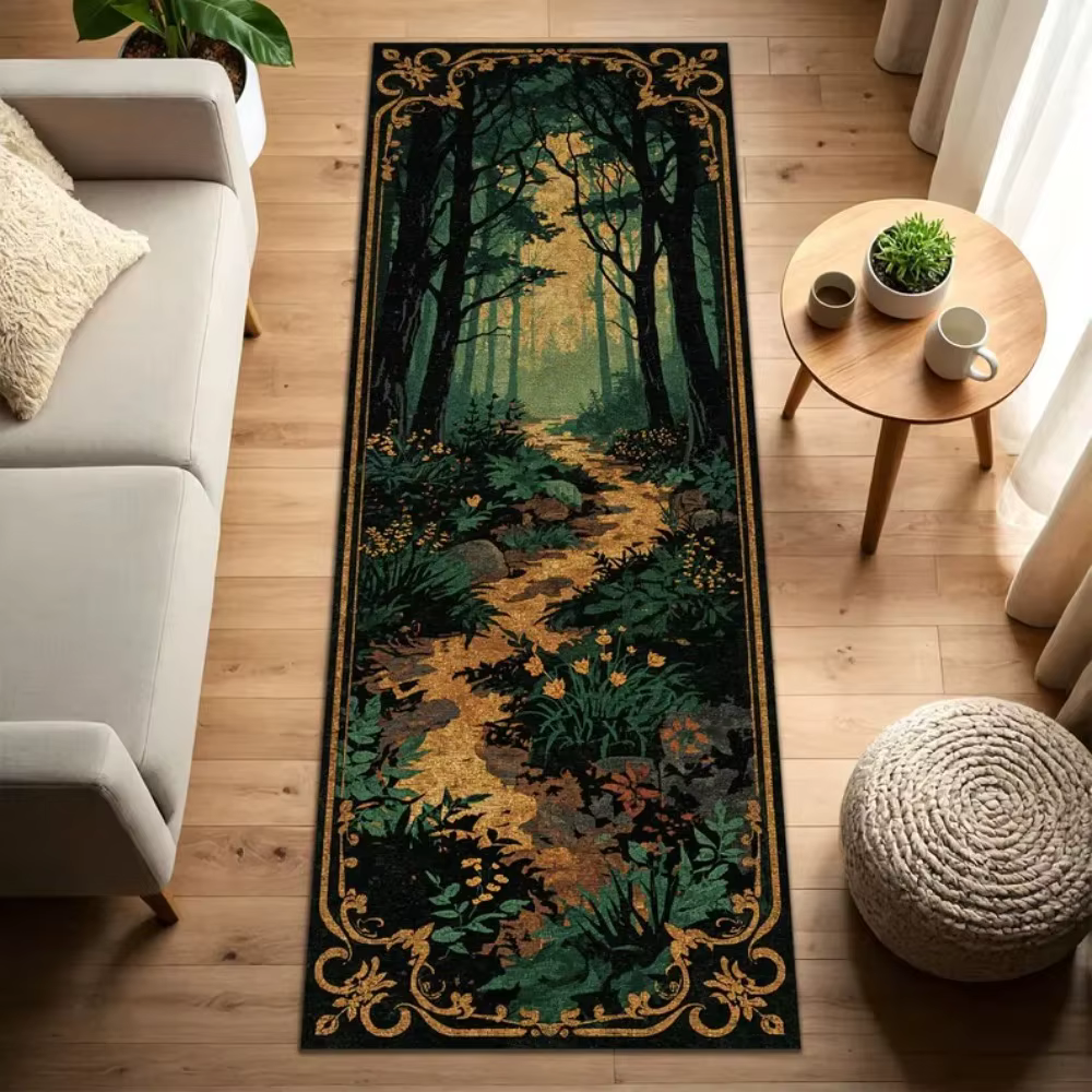 Tapis de chemin de forêt enchantée