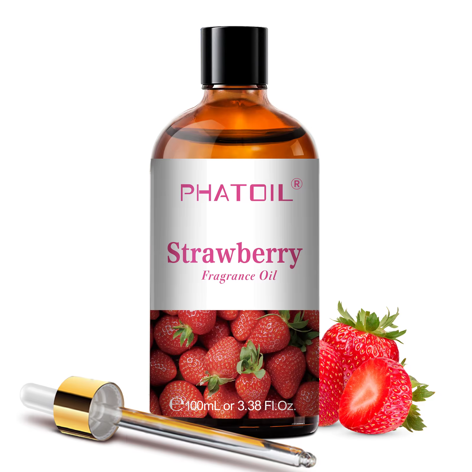PHATOIL 100ml huile parfumée d'aromathérapie noix de coco et vanille fraise cerise citron 1/2/3 pièces huile aromatique pour diffuseur fabrication de bougies