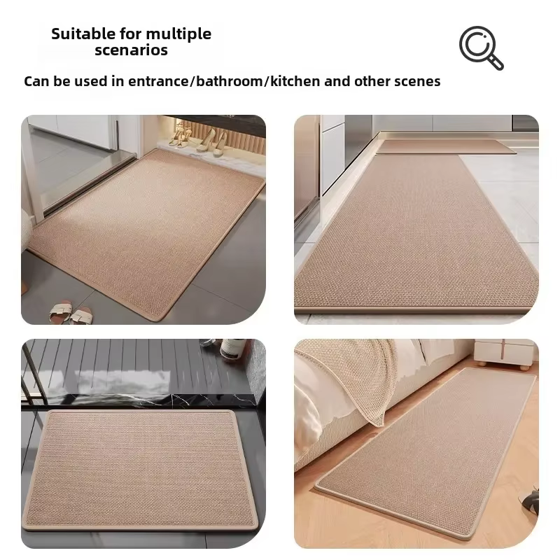 Tapis de sol de cuisine en lin imprimé dessin animé