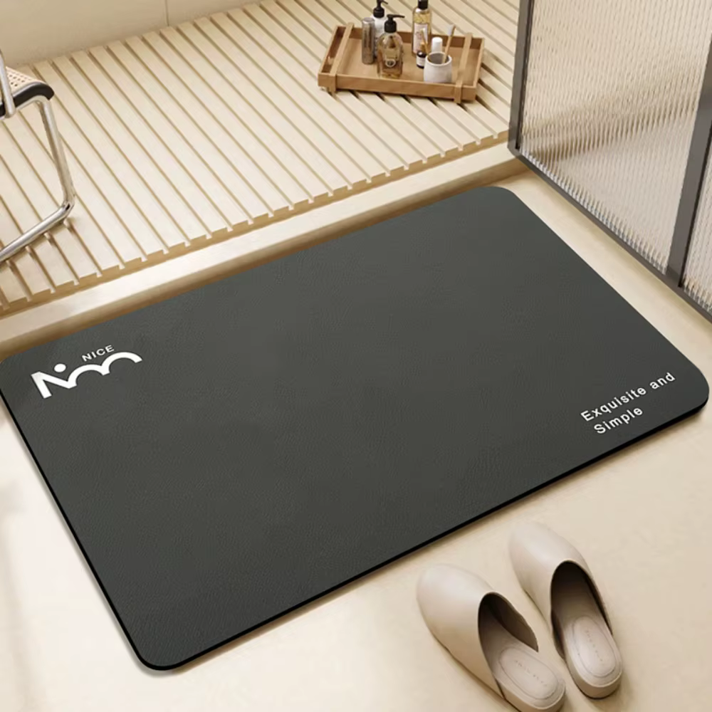 Tapis de salle de bain en diatomite super absorbant
