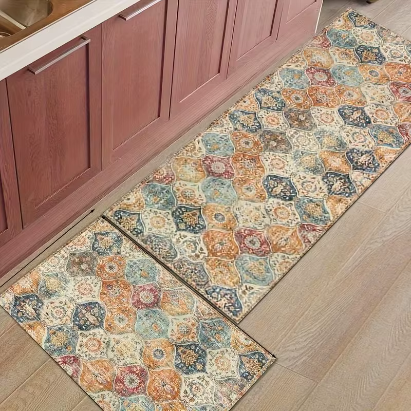 Tapis de sol imprimé marocain bohème créatif