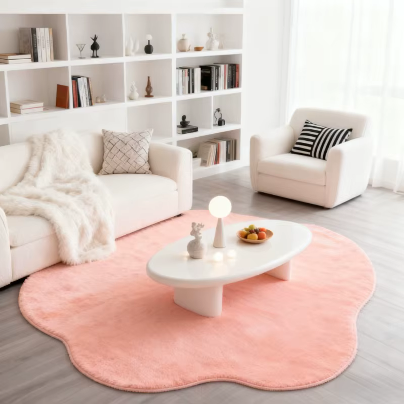Tapis de couleur unie pour chambre à coucher