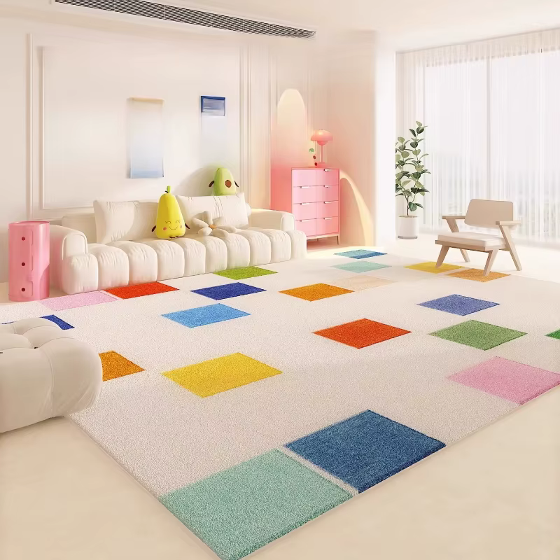 Tapis couleur Dopamine pour chambre à coucher