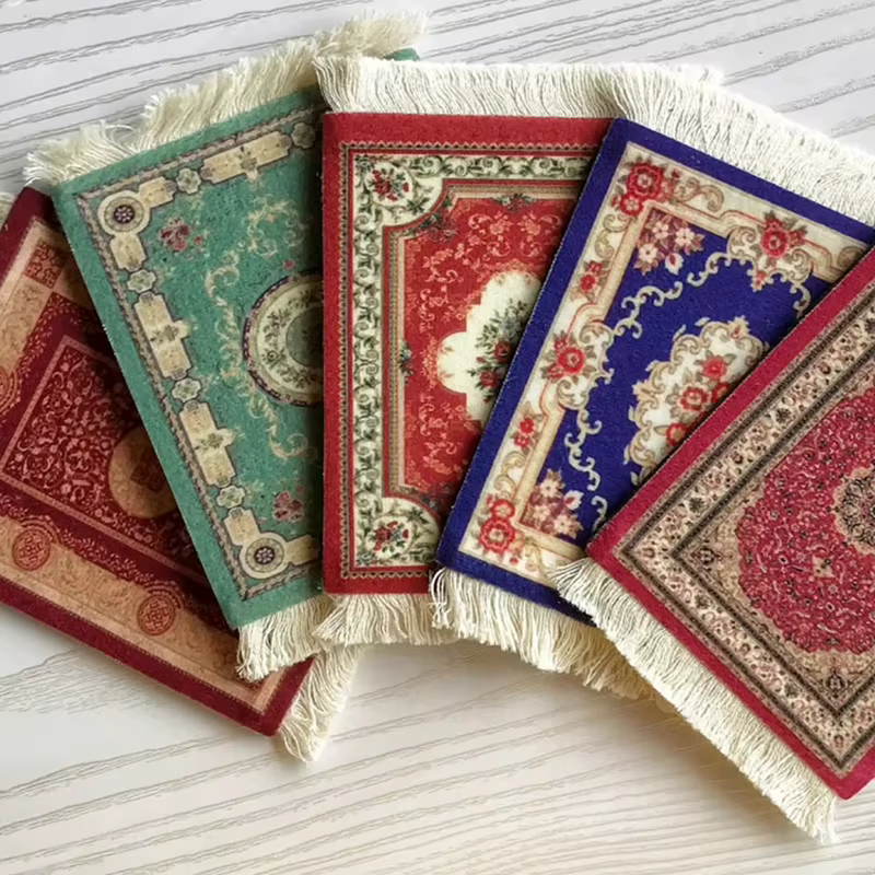 Cowijk-Tapis de Tasse à Motif Ethnique pour la Maison