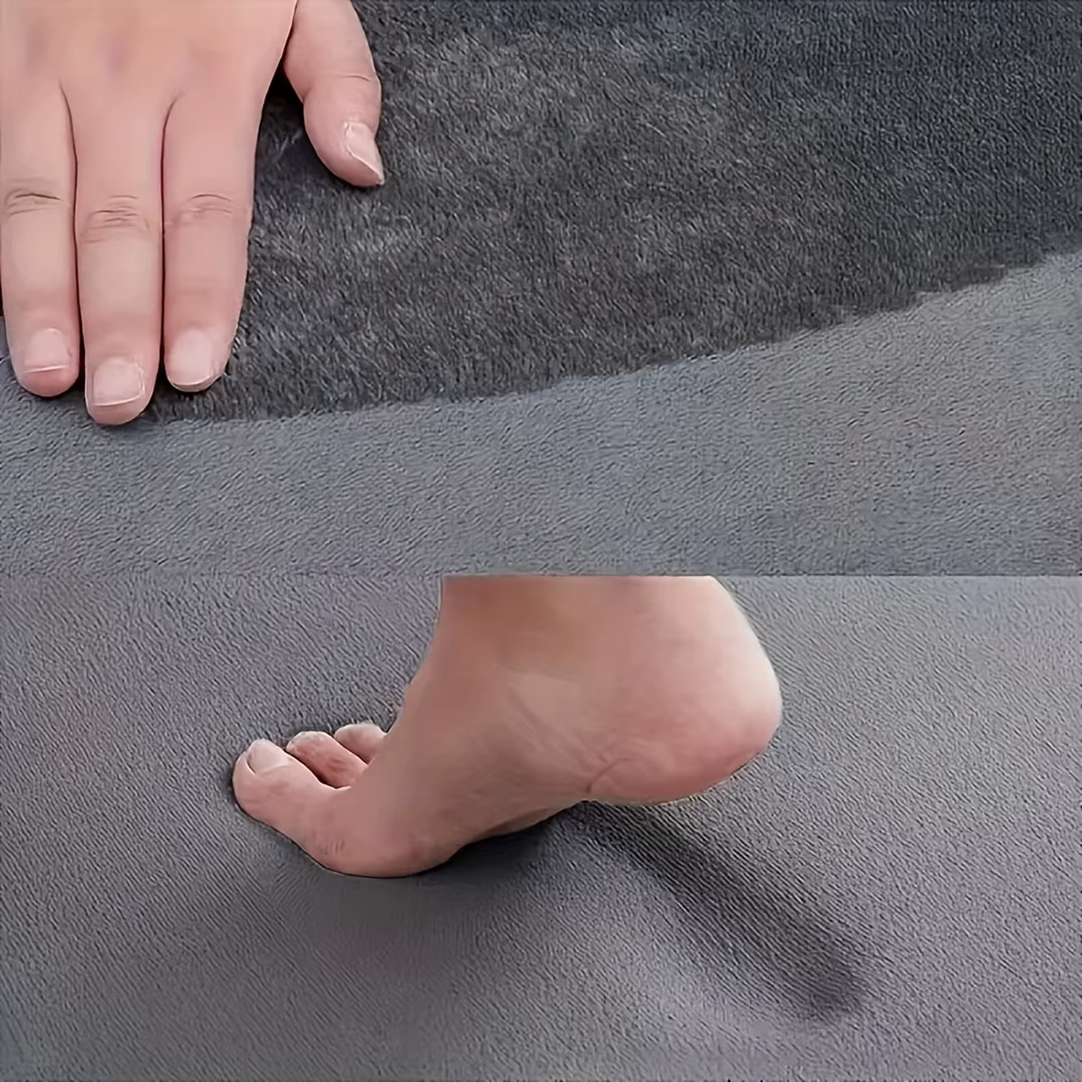 Tapis de sol de salle de bain absorbant épais en flanelle