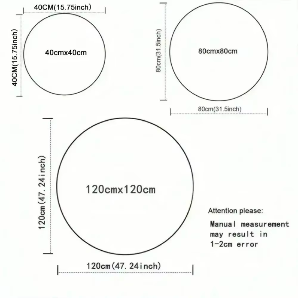Tapis rond rétro en vinyle pour salle de pratique musicale