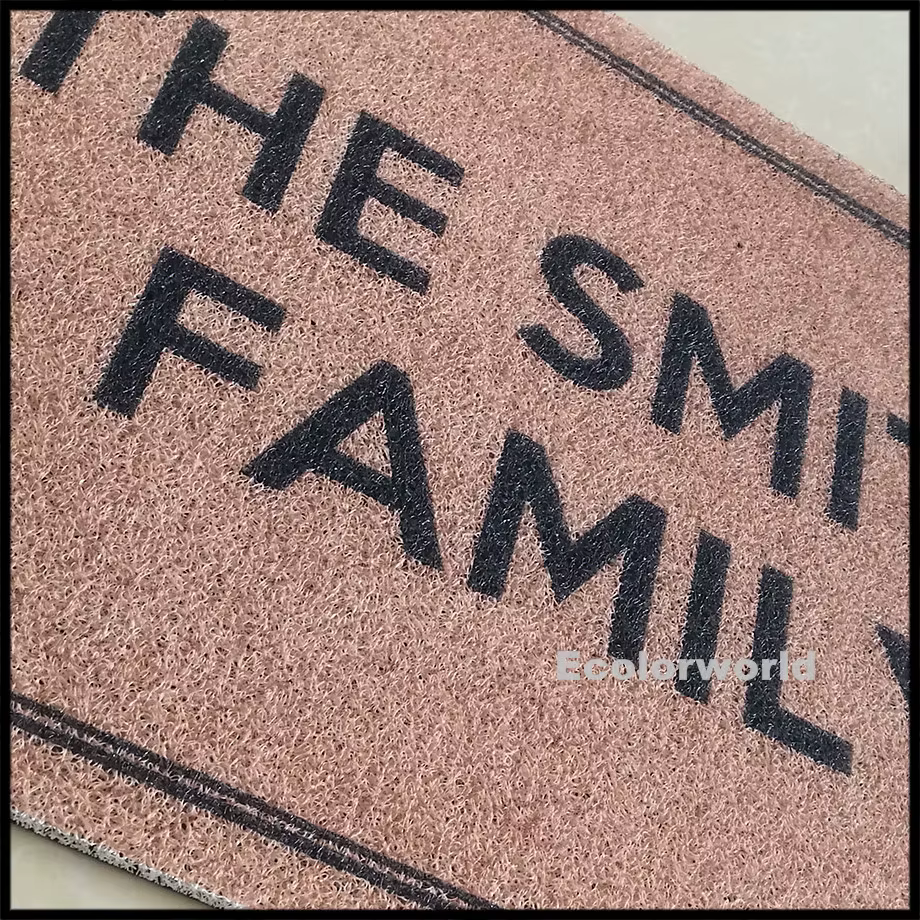Tapis de bienvenue en PVC personnalisé