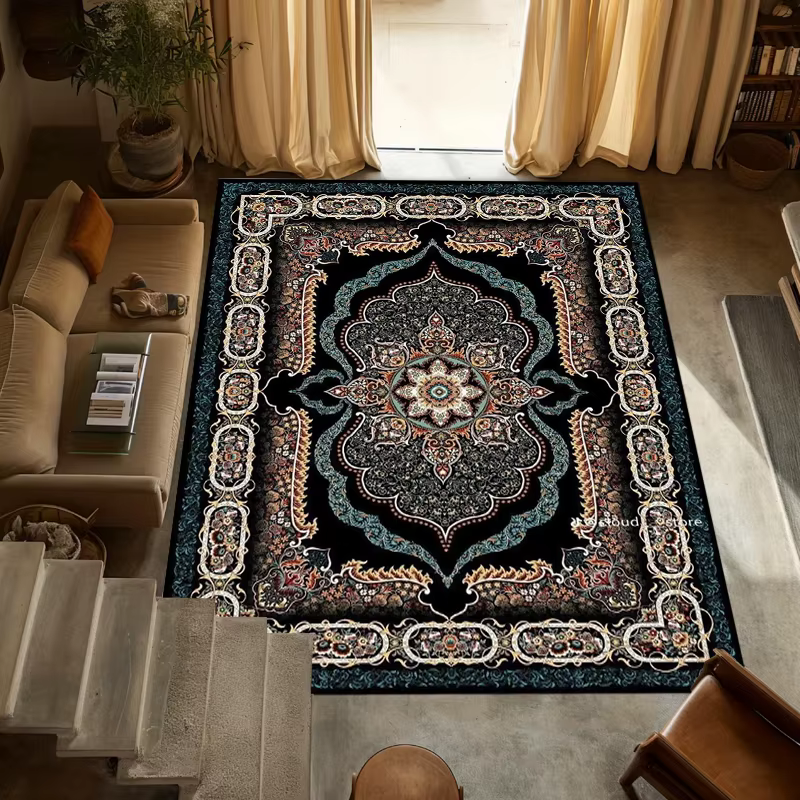 Tapis de salon de style persan traditionnel