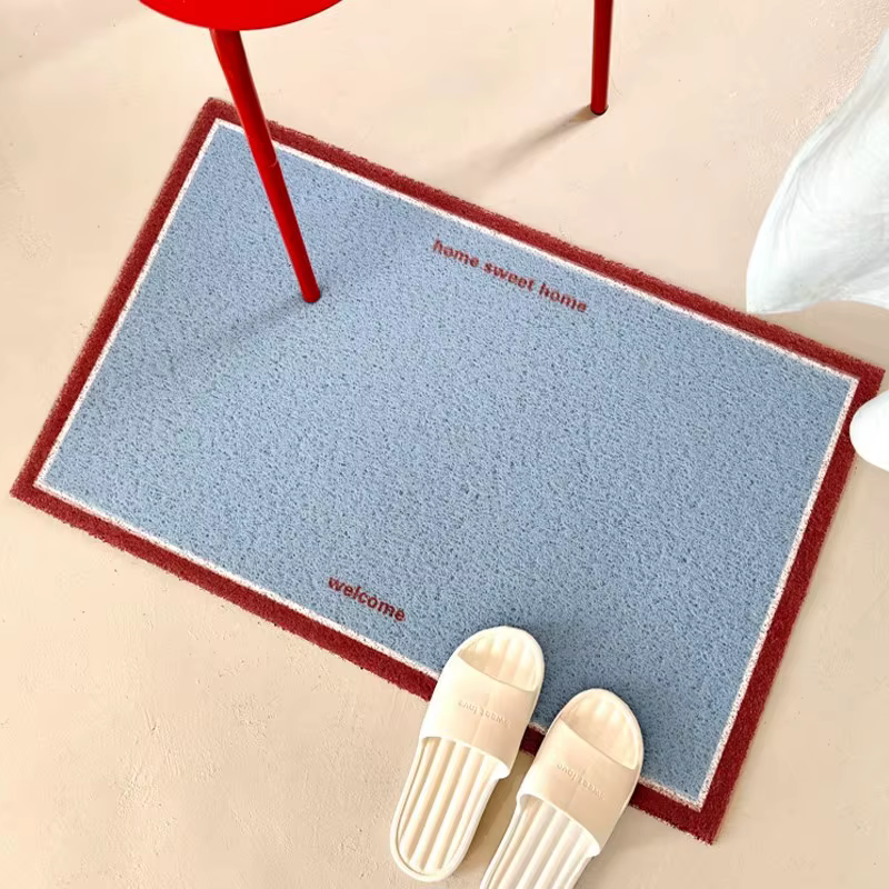 Tapis de porte d'entrée coréen de couleur unie