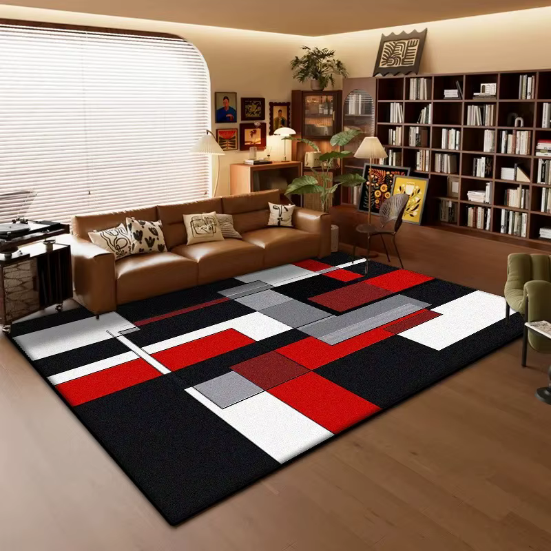 Tapis géométrique moderne pour salon