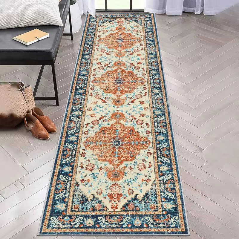 Tapis de couloir Boho, Style ethnique Vintage