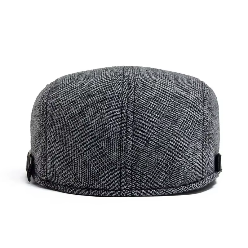 Béret de style artiste pour hommes, élégant, polyvalent, rétro, pour l'automne et l'hiver, adapté aux hommes d'âge moyen et âgés