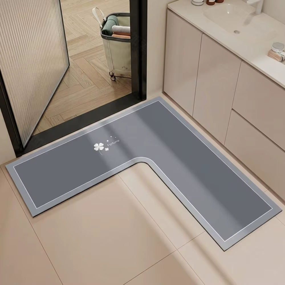 Tapis de cuisine de luxe en forme de L