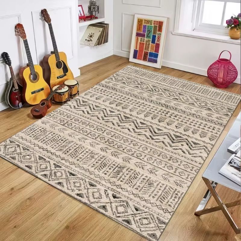 Tapis d'extérieur réversibles en paille de plastique