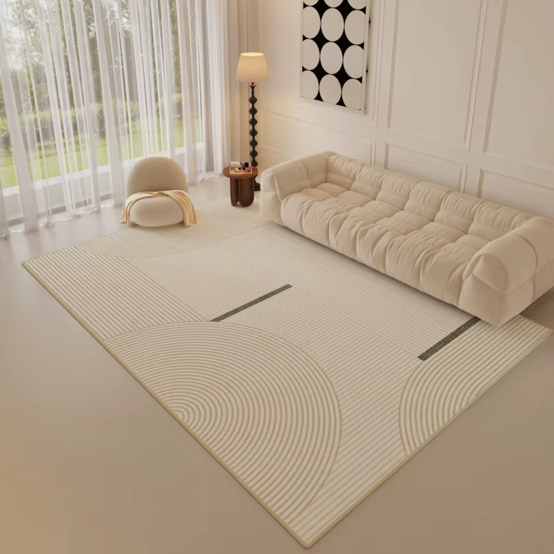 Tapis de salon minimaliste de luxe