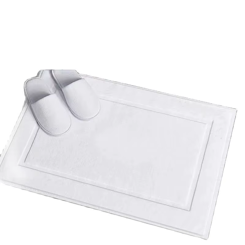 Serviette de sol blanche épaisse Jacquard SPA