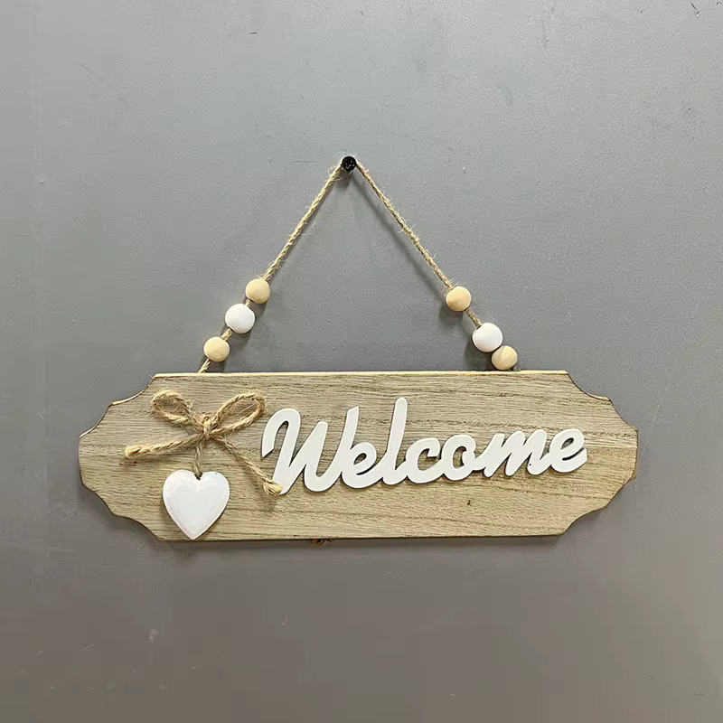 Bienvenue à la maison – Décoration murale en bois – Marque Bow Listing