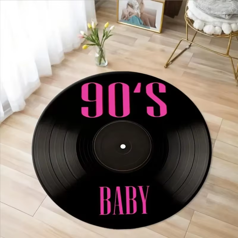 Tapis de disque de musique en vinyle imprimé