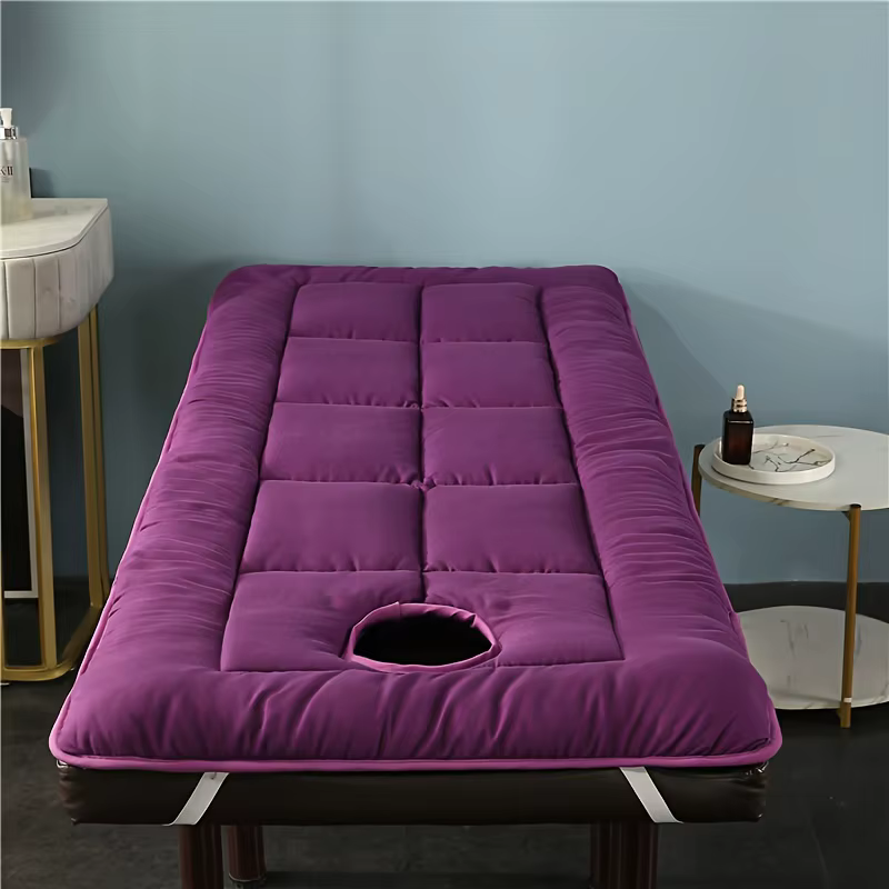 Un tapis de Massage haut de gamme adapté au Salon de Spa, tapis de Table de Massage, couverture de lit, respirant, confort de beauté avec trous