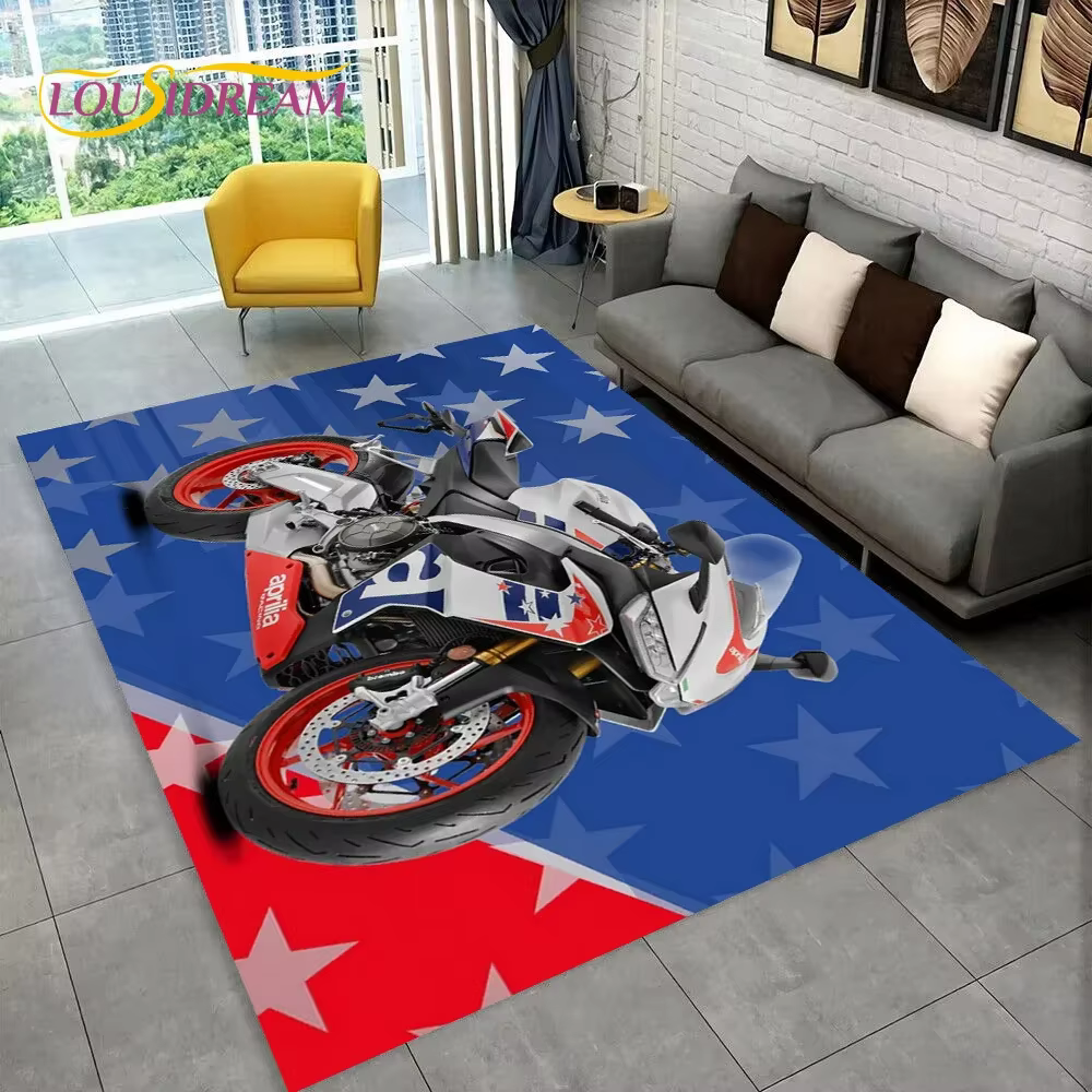 HD Aprilia Racing moto Logo tapis pour la maison salon chambre canapé paillasson décor