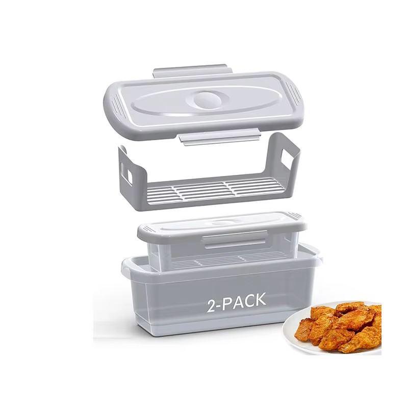 Bol Shaker à pâte pour poisson, avec couvercles, pour frire des ailes de poulet, anneaux d'oignon, légumes, 1 pièce