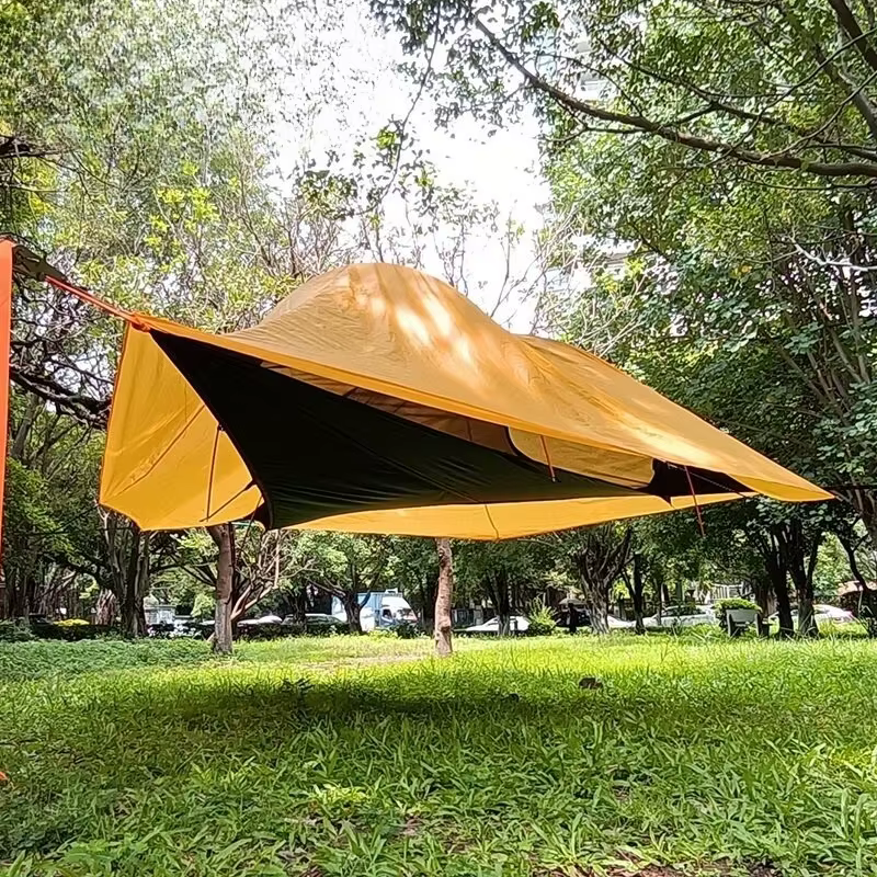 Tente d'arbre pour 2-3 personnes avec tropicale, tente d'arbre suspendue, hamac de Camping, maison d'arbre, Double couche, offre spéciale