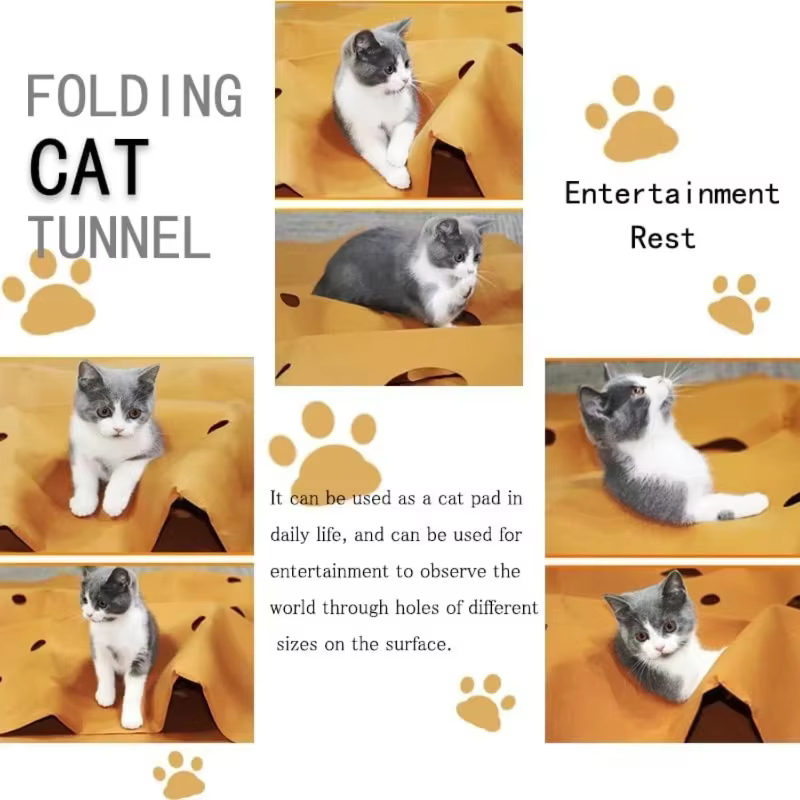 Tapis d'activités pliable pour chat
