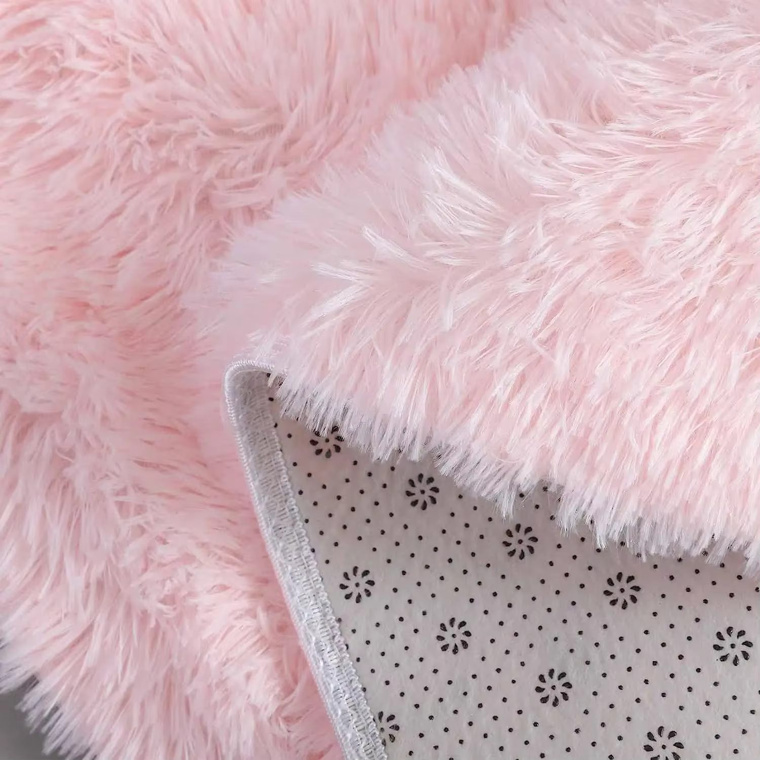 Tapis rond en peluche Super doux