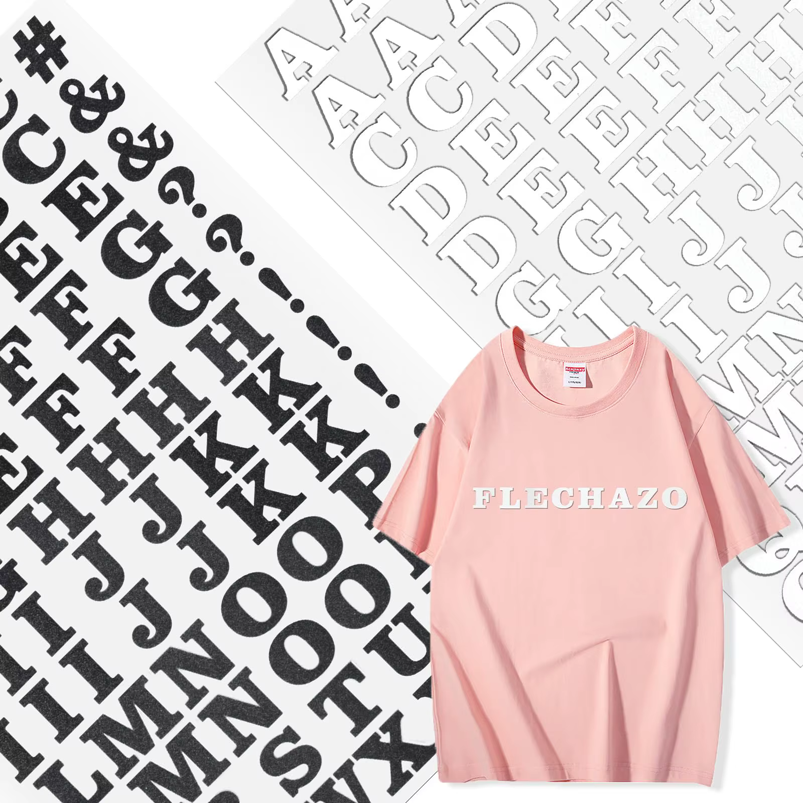 Patch de 26 lettres pour décoration de vêtements, lettres anglaises en vinyle, transfert de chaleur, autocollants Alphabet en PU pour impression de T-Shirt, artisanat de bricolage