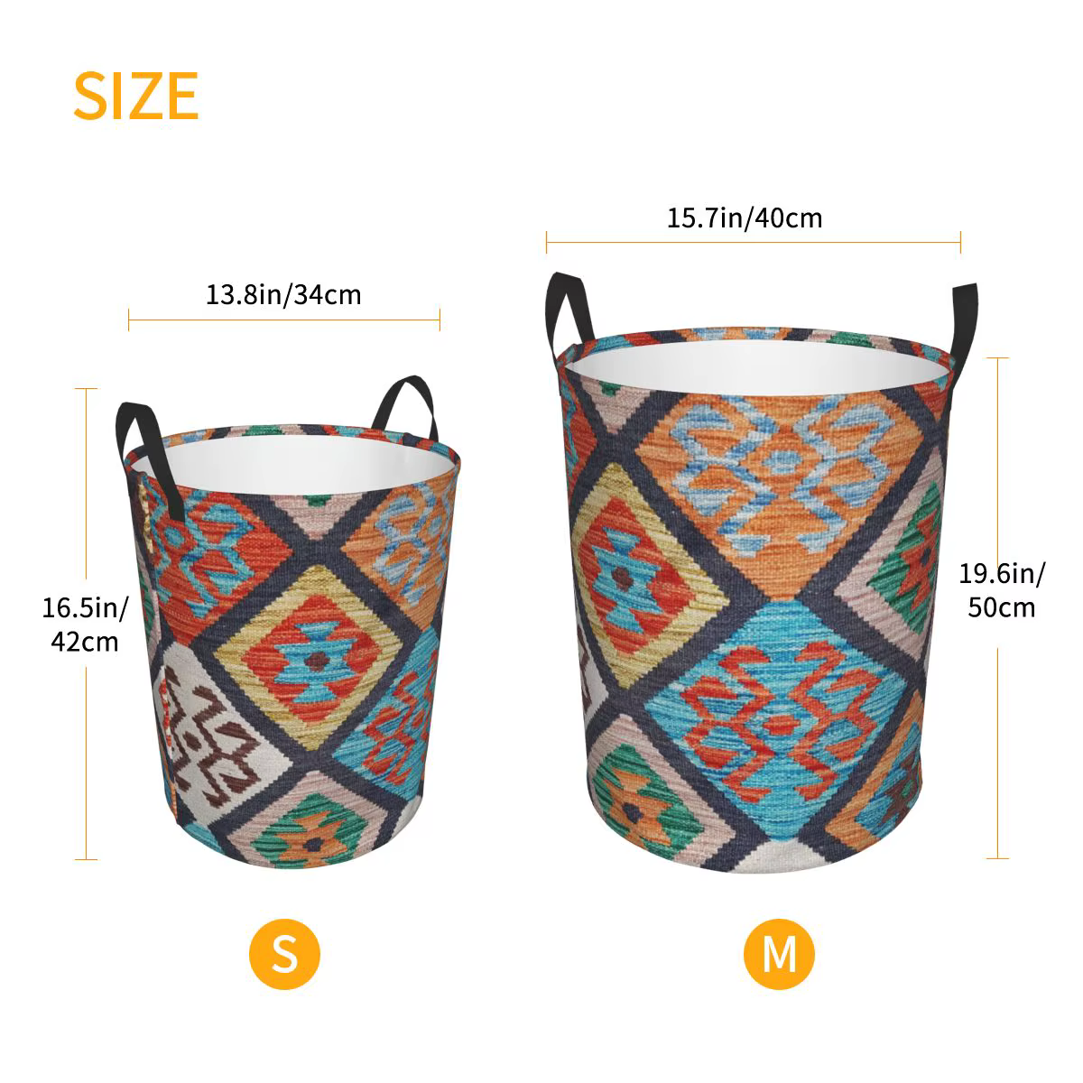 Panier à linge Kilim turc Vintage personnalisé