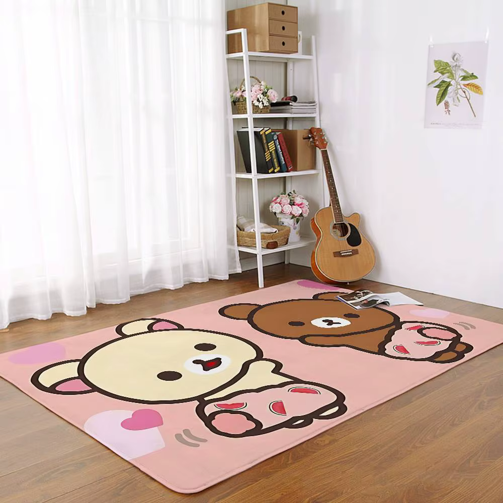 Dessin animé h-rilakkumas Kawaii tapis de sol salle de bain