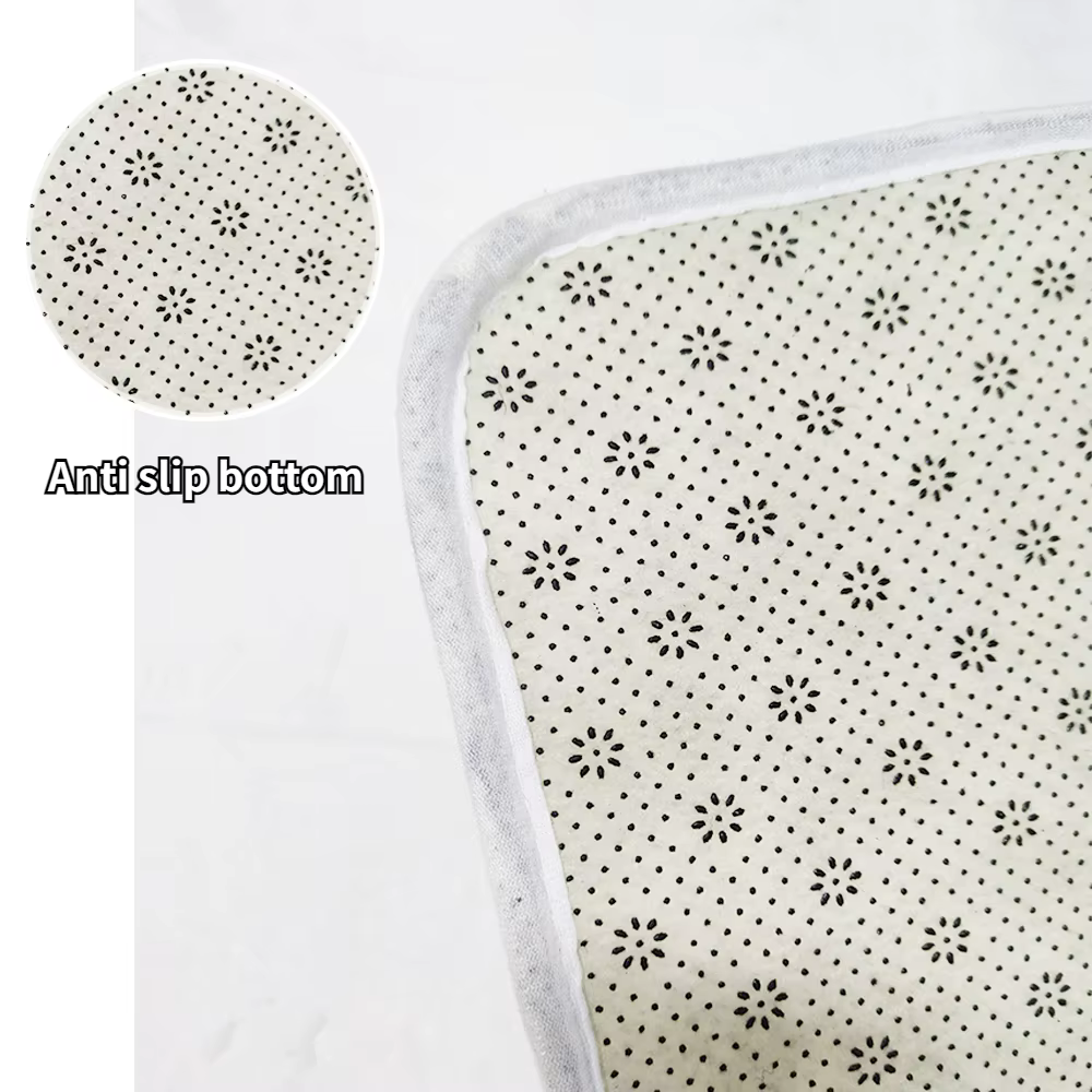 Tapis de salon couleur blanc cassé