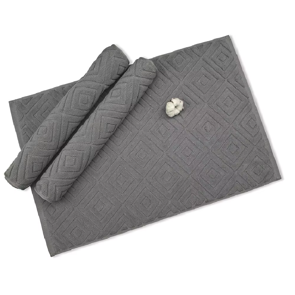 Inyahome-Tapis de serviette en coton blanc pour hôtel de luxe