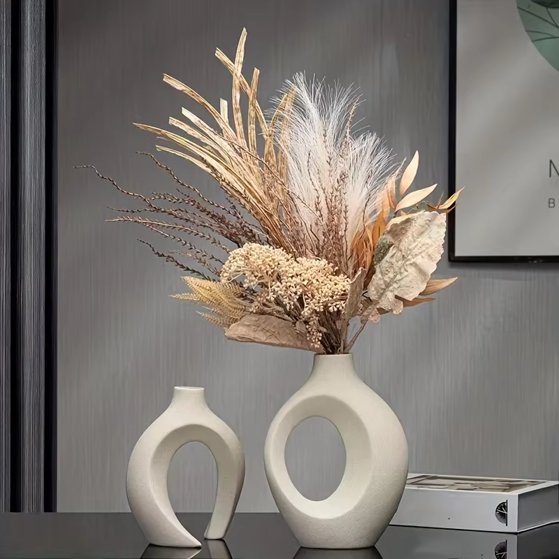 Vase en céramique moderne nordique creux