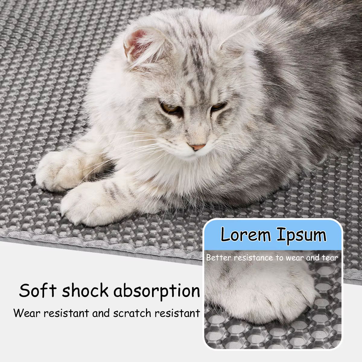 60CMX90CM tapis à litière pour chat imperméable Double couche bac à litière pour animaux de compagnie tapis de toilette pour animaux de compagnie tapis pour chat anti-dérapant sable chat tapis lavable