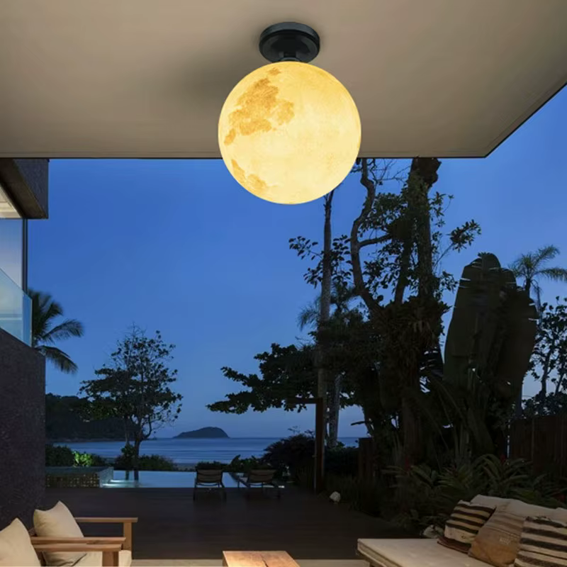 Lune extérieure Villa pavillon cour étanche balcon couloir couloir terrasse lune plafonnier