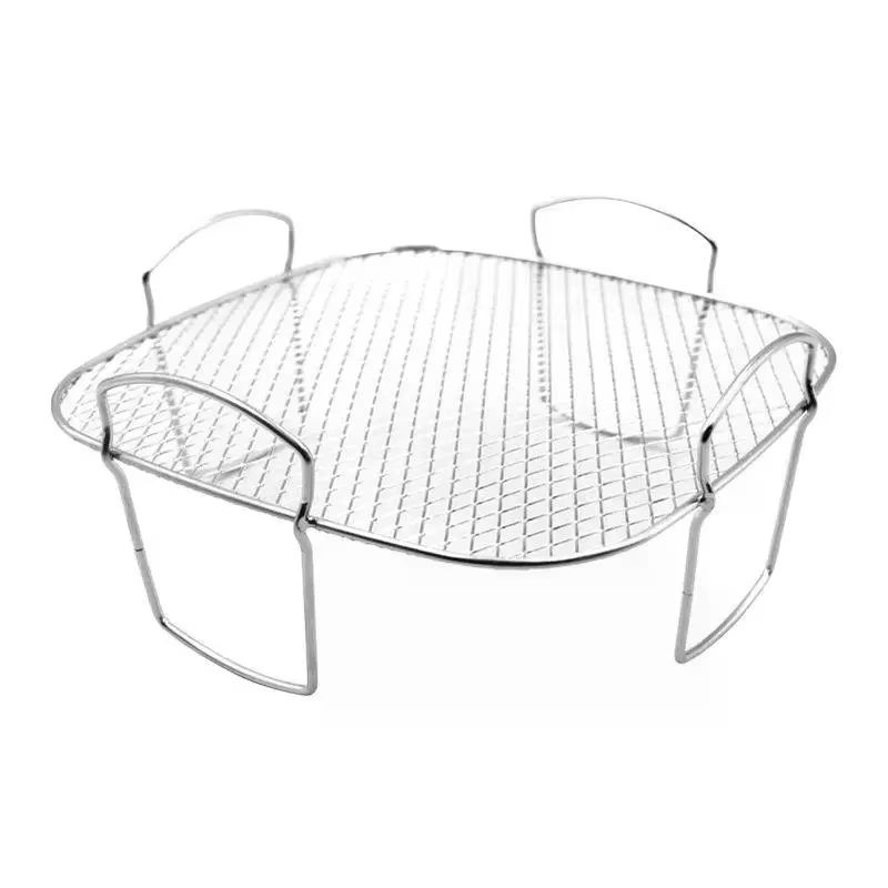 Grille de friteuse à Air adaptée aux friteuses à Air, gril de four en acier inoxydable, gril empilable, ustensiles de cuisine, cuisson de plusieurs aliments