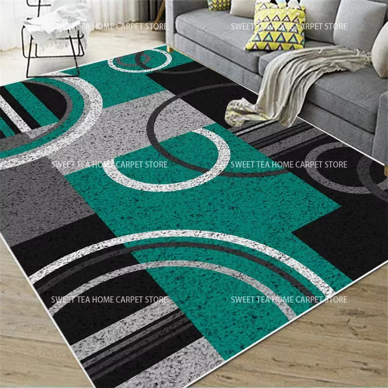Tapis en peluche de grande surface pour salon