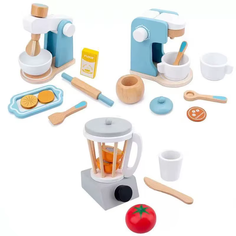 Jouets de cuisine en bois, jeux de simulation, jeux de rôle, simulation réaliste, cadeaux pour garçons et filles