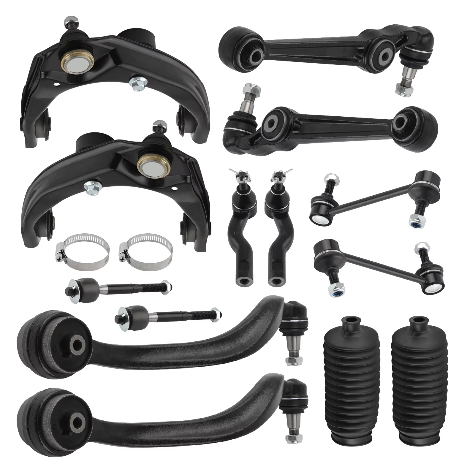 14x Kit de Suspension bras de commande inférieurs supérieurs avant barre stabilisatrice pour Ford Fusion Mercury Milan Lincoln MKZ 2010-2012