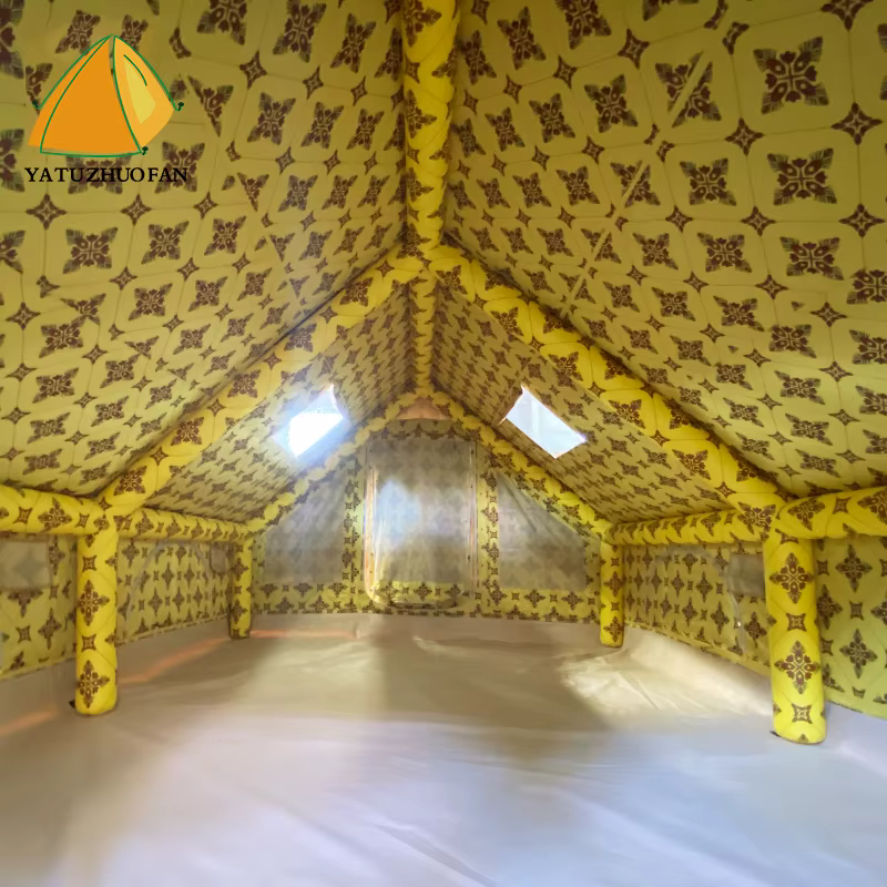 Tente de camping gonflable pour 4 personnes - Tente pneumatique d'extérieur
