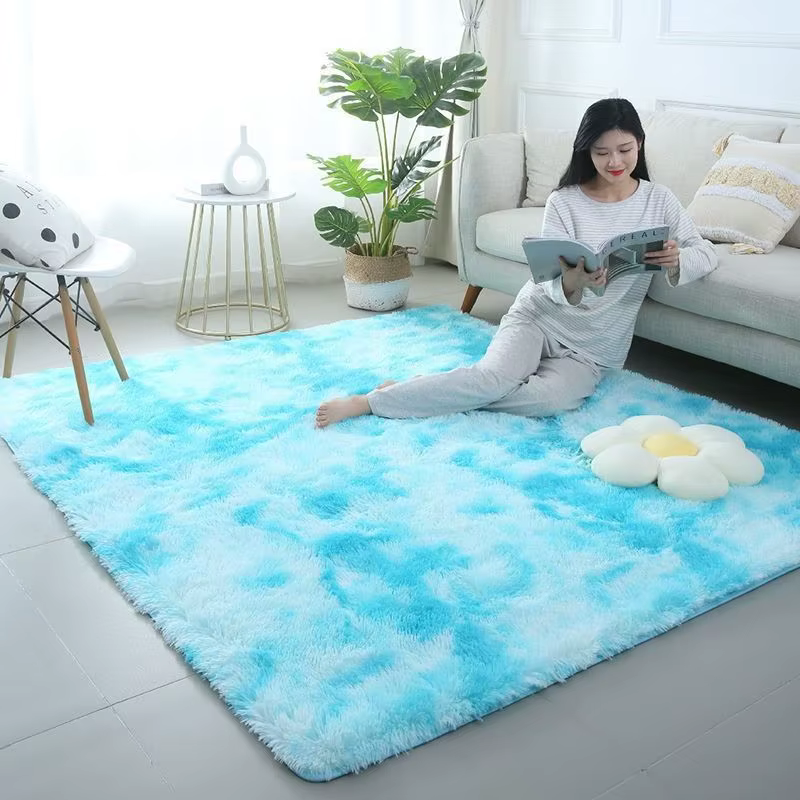 Tapis de grande taille en peluche lea pour salon