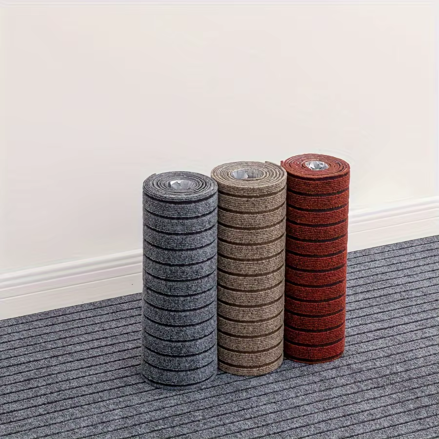 1 rouleau de tapis auto-adhésif, rouleau de tapis auto-adhésif, pour usage domestique, usage commercial, salles de bains, tapis de porte, tapis d'escalier et tapis pour animaux de compagnie