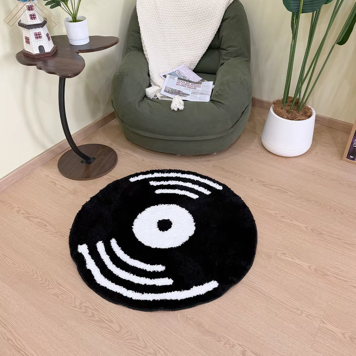 Tapis touffeté en vinyle créatif
