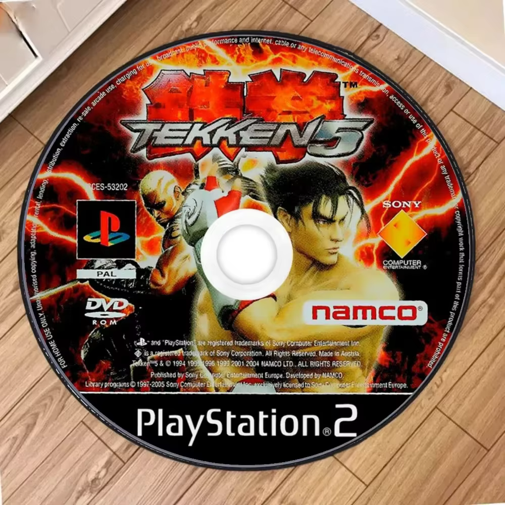 P-Ps jeu T-TEKKEN 4 tapis rond inspiré pour salon décor chambre zone