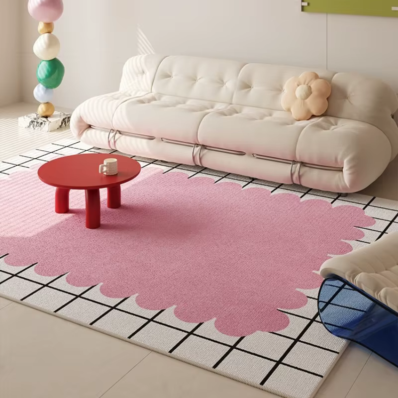 Tapis de salon jaune Style crème