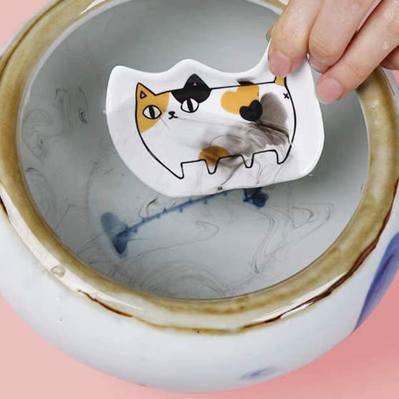 Plat d'assaisonnement en céramique, crée un plat de signification, dessin animé japonais, Sauce chat mignon, plat de vinaigre, pièce de décoration, plat de Sauce soja Wasabi